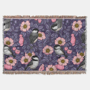 Couverture Les poulets dans le rose sauvage en rose et violet