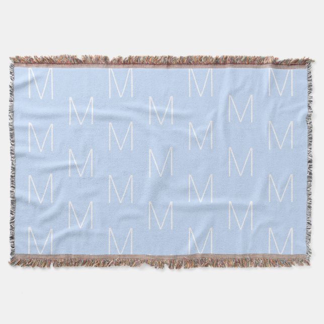 Couverture Lettre initiale de monogramme personnalisée bleu c (Devant)
