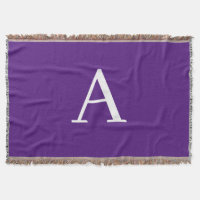 Lettre initiale Monogramme Style moderne violet