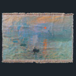 Couverture Lever de soleil d'impression par Claude Monet<br><div class="desc">Lever de soleil d'impression par Claude Monet.
Veuillez visiter mon magasin pour une conception plus intéressante et plus de choix de couleur.
=> zazzle.com/iwheels*</div>