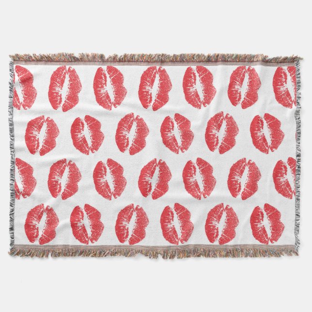 Couverture Lèvres Rouges, Motif De Lèvres, Rouge À Lèvres, Ba (Devant)