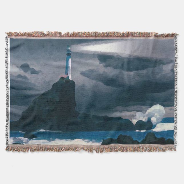 Couverture Lighthouse blue blanket (Devant)