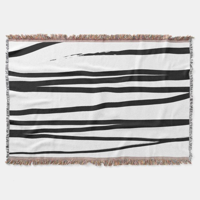 Couverture Lignes noires et blanches modernes Art Abstrait (Devant)
