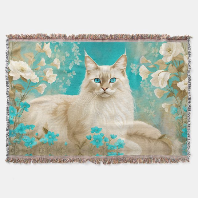 Couverture Lilac Lynx Point Siamese Portrait Art (Devant)