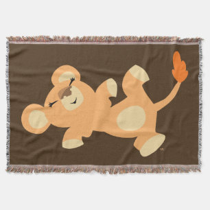 Couverture Lioness Cartoon Cute Lazy