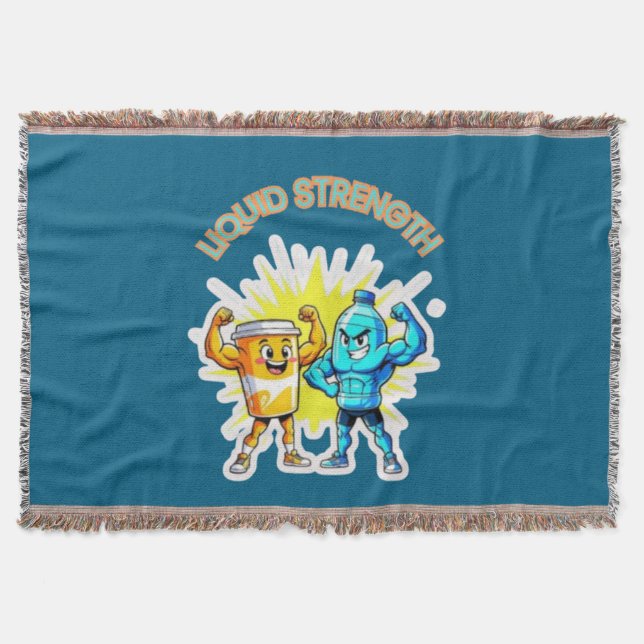 Couverture Liquid Strength – Funny Juice & Water Muscle Desig (Devant)