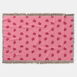 Couverture Lollipopes du Coeur Rouge et motif sur rouge chaud