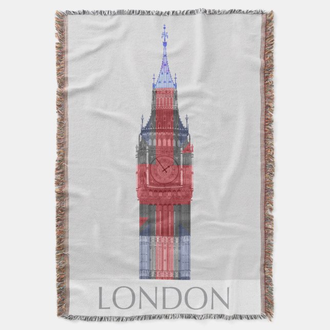 Couverture Londres Big Ben Union Jack (devant Vertical)