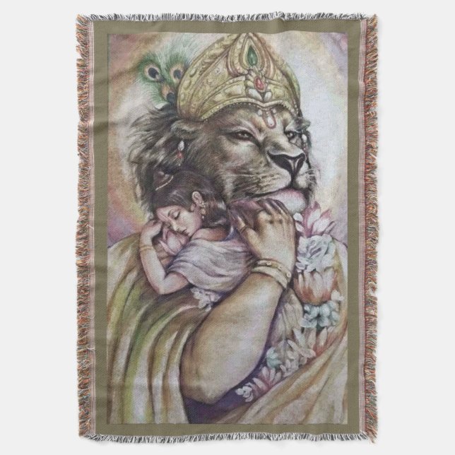 Couverture Lord Narasimha - Blanket (devant Vertical)