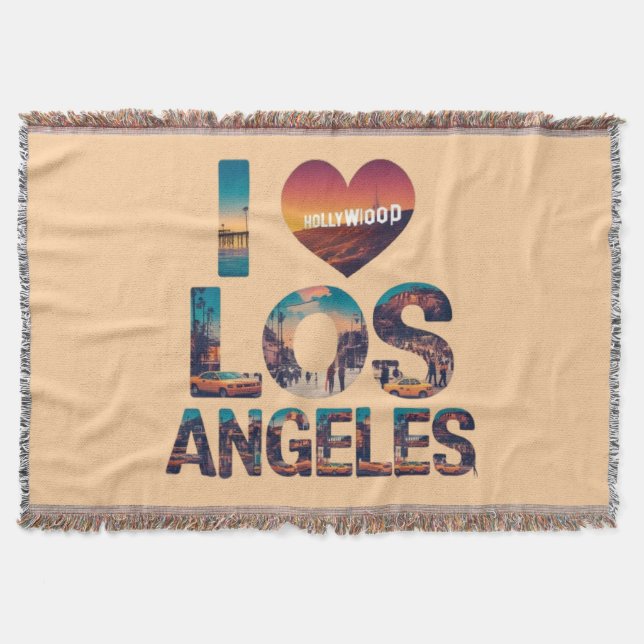 Couverture Los Angeles Skyline Sunset & Hollywood Typographie (Devant)