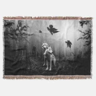 Couverture Loups merveilleux Noir et Blanc Leaf nous seul