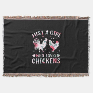 Couverture Louvain de poulet | Fille qui aime les poulets