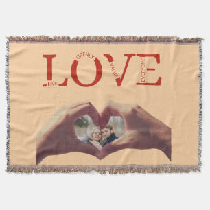 Couverture LOVE Acronyme Personnalisé Photo