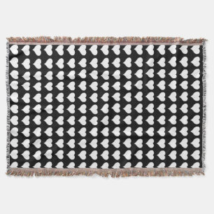 Couverture Love Blanket Coeurs Amoureux Jeter Cadeaux Blanche