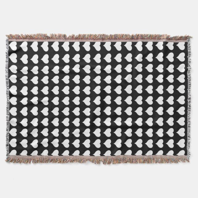 Couverture Love Blanket Coeurs Amoureux Jeter Cadeaux Blanche (Devant)