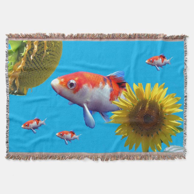 Couverture Love Goldfish Jeter Blanket (Devant)