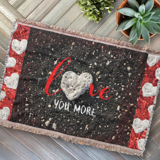 Couverture Love You More Hawaii Beach Coral Heart Photo Bold (Créateur téléchargé)