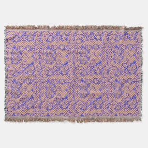 Couverture Lumineuse filet bleu avec fleurs 02b LOrange BG