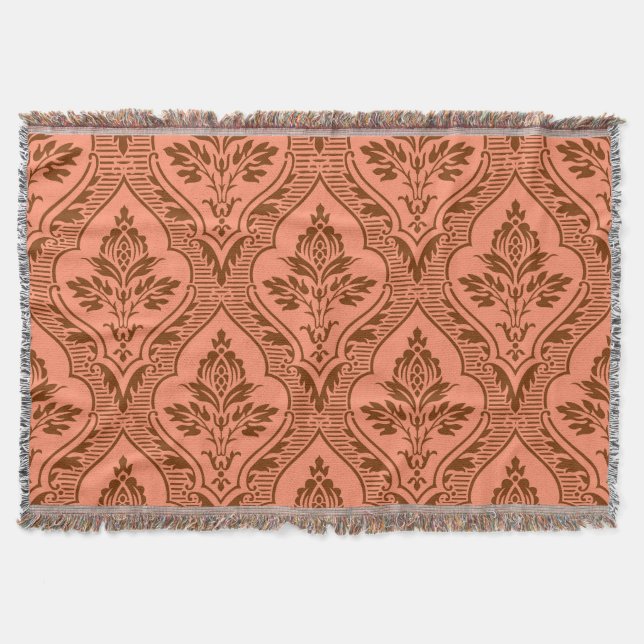 Couverture Luxueux Vintage Damask Texture sans Seamless (Devant)