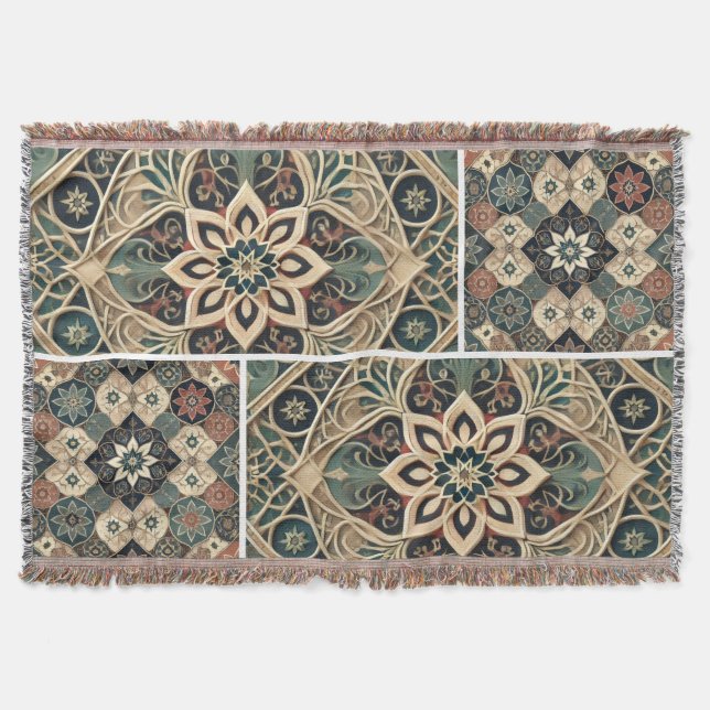 Couverture luxurious blanket with elegant geometric 🍁 (Devant)