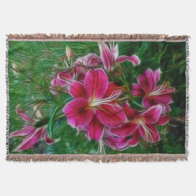 Couverture Lys - Fleurs de jardin Flora Art Cadfts (Devant)