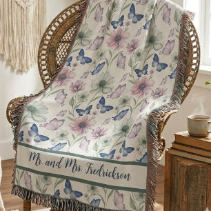 Couverture M et Mme Boho Botanical Floral
