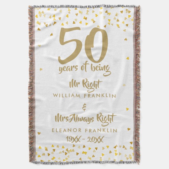 Couverture M. Mme Right Fun 50e Anniversaire de Mariage (devant Vertical)