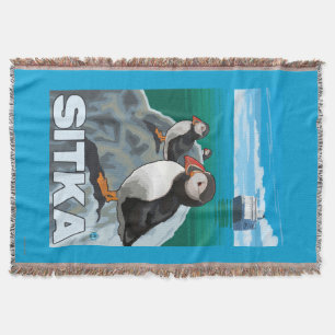 Couverture Macareux et bateau de croisière - Sitka, Alaska