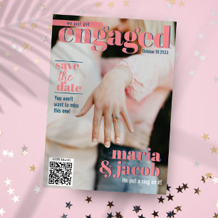 Couverture Magazine Enregistrer la date Faire-part