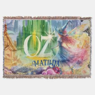 Couverture Magicien Oz Anniversaire Bonne Sorcière Décor pers