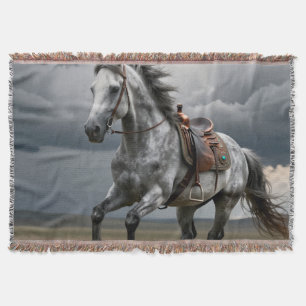 Couverture Magnifique, cheval, nature, jeter