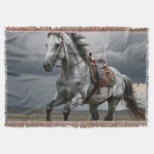 Couverture Magnifique, cheval, nature, jeter (Devant)
