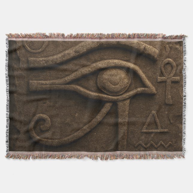 Couverture Magnifique œil d'Horus Plaid pharaonique (Devant)