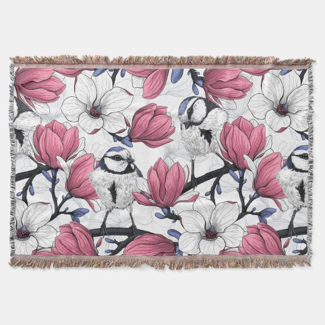 Couverture Magnolia rose et métis bleu (Devant)