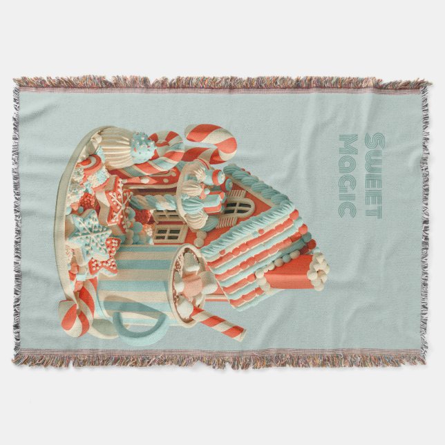 Couverture Maison de bonbons 3D Pastel Magie Sucrée (Devant)