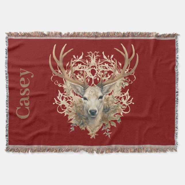 Couverture Majestic Buck - Nom personnalisé (Devant)