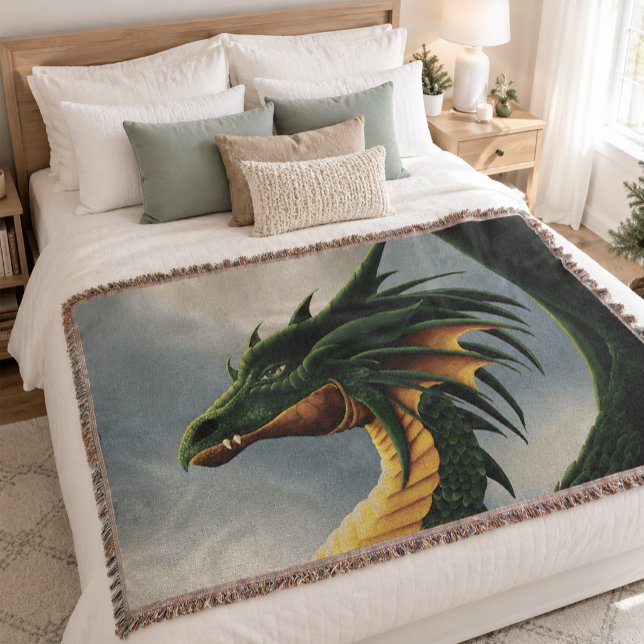 Couverture Majestueux dragon vert émeraude de fantasy (Créateur téléchargé)