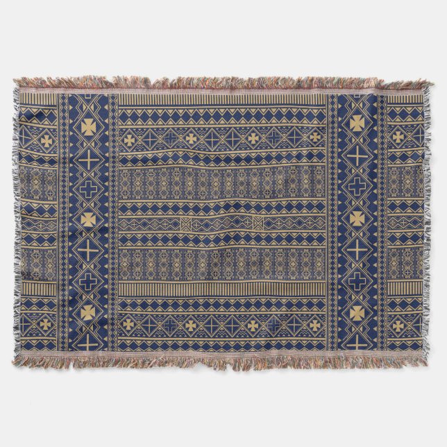 Couverture Mali Bamana Bogolanfini Motif (Devant)