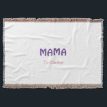 Couverture Mama mères heureuses rétro violet ajouter nom text<br><div class="desc">conception</div>
