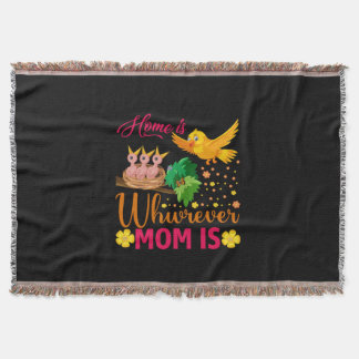 Couverture Maman Art Home Est Là Où Maman Est