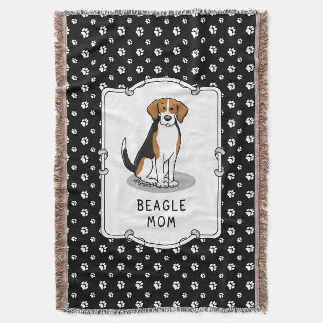 Couverture Maman beagle (tri couleur 3) Mignonne de chien Mèr (devant Vertical)
