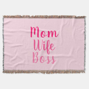 Couverture Maman femme patron dégradé rose script personnal