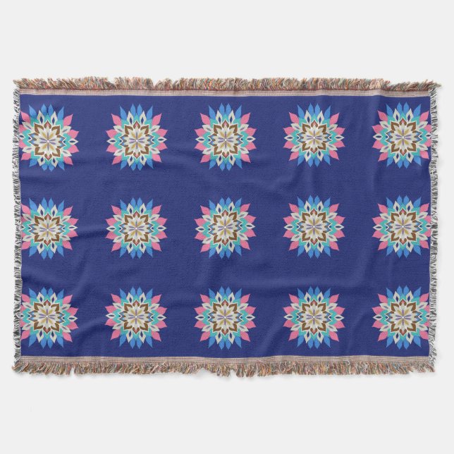 Couverture mandala Blue Bayou (Devant)