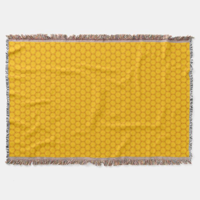 Couverture Mandala Bohème Jaune (Devant)