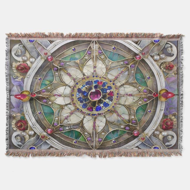 Couverture Mandala de rubis, d'améthyste, de saphir et de per (Devant)