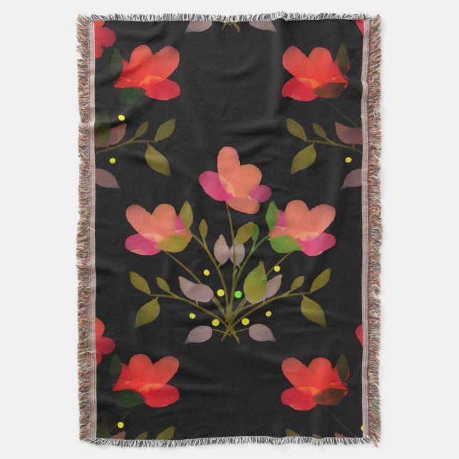 Couverture Manila Shawl Style Floral (devant Vertical)