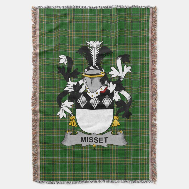 Couverture Manteau d'armoiries irlandais Famille Crest Irland (devant Vertical)