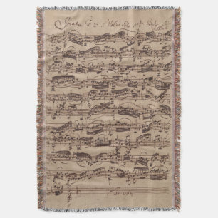 Couverture Manuscrit Bach Musique Feuille Antique