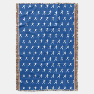 Couverture Marathon Runners Silhouettes & Heart Beat Lines