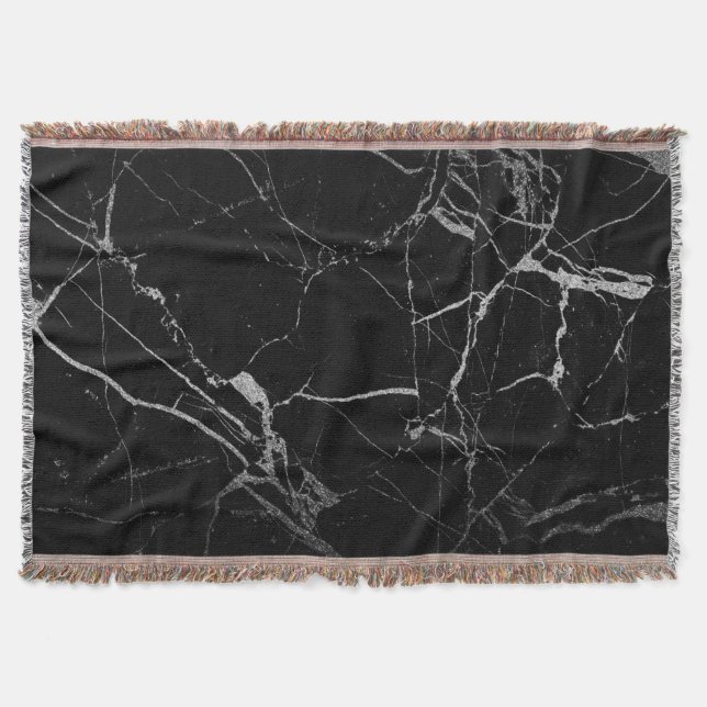 Couverture Marbre noir et argent de la veine (Devant)
